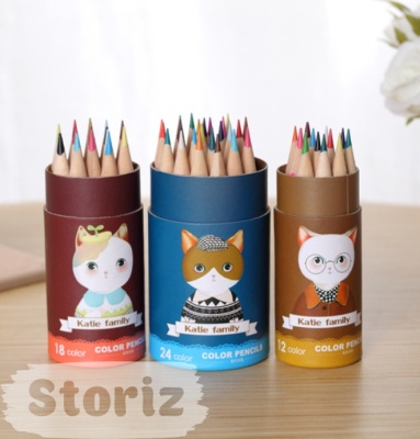 Набор цветных карандашей "Cat"