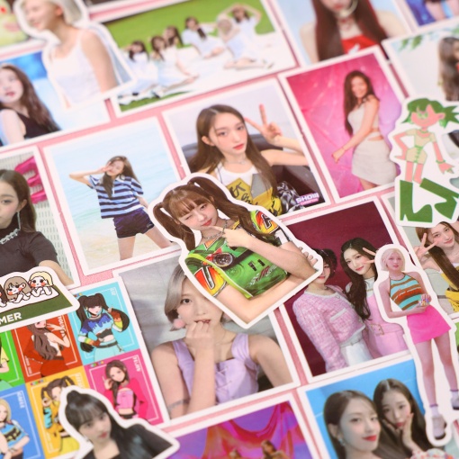 Наклейки для стикер бомбинга "K-Pop" IVE (97 шт.)
