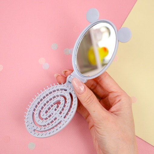 Расческа складная с зеркалом "Корица"