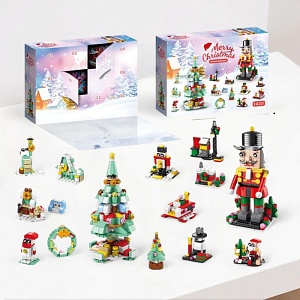 Конструктор "НГ Advent Calendar" Щелкунчик с елкой №8972-3 (583 дет)