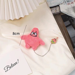 Брошь двойная "SpongeBob" Patrick, розовый