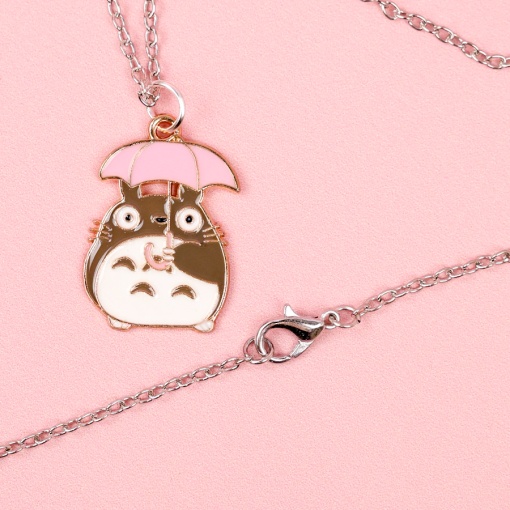 Кулон на цепочке "Тоторо" с зонтиком