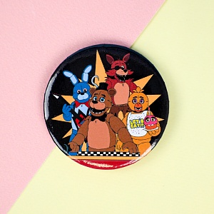 Значок круглый "Фредди" №2, 56мм