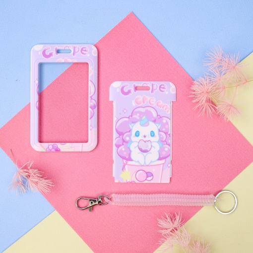 Брелок-чехол для карты "Unicorn", grape creum