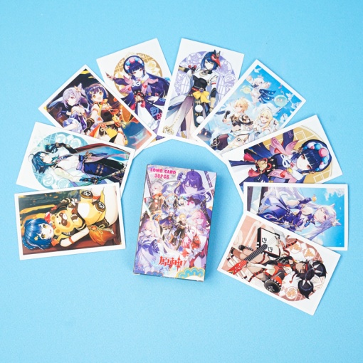 Набор картонных карточек "Genshin Impact № 2" 30шт.