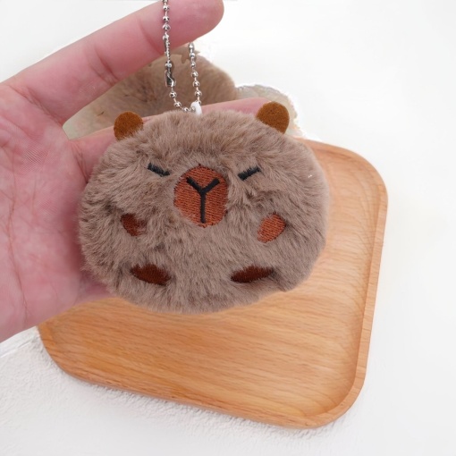 Мягкий брелок "Капибара" оладушек