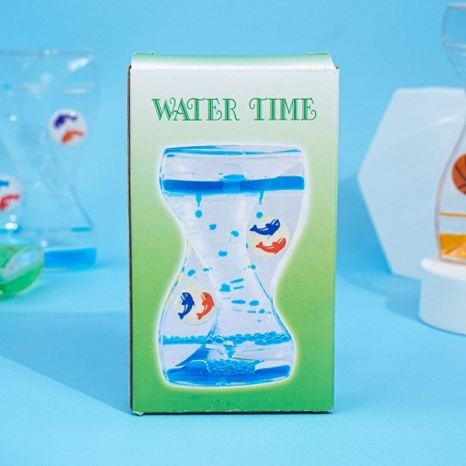 Гелевые часы "Геометрия" зеленый, 14х8 см оптом