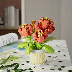 Конструктор "Цветы в горшке" пион №7226 (279 деталей)