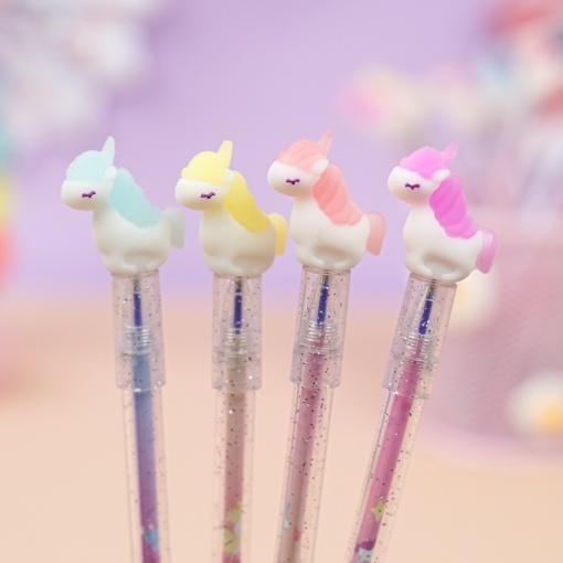 Ручка со стирающимися чернилами и стирашка "Color Unicorn"