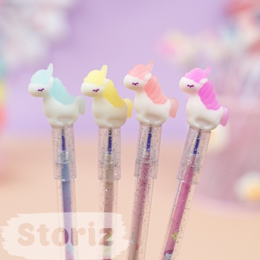 Ручка со стирающимися чернилами и стирашка "Color Unicorn"