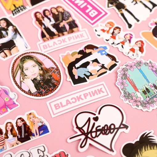 Наклейки для стикер бомбинга "K-POP" Blackpink (50 шт.)