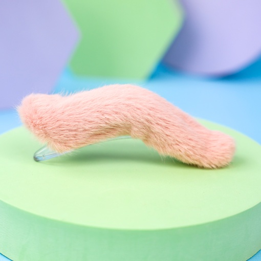 Заколка для волос плюшевая "Fluffy fur", розовый