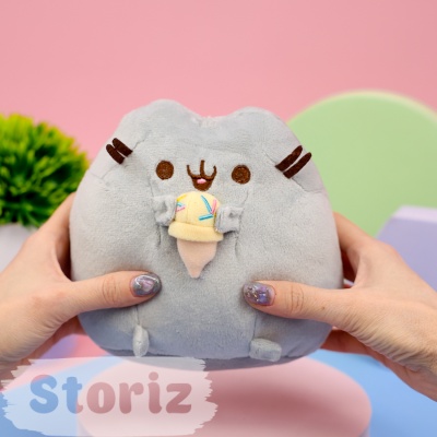 Мягкая игрушка "Пушин с мороженым", 15 см