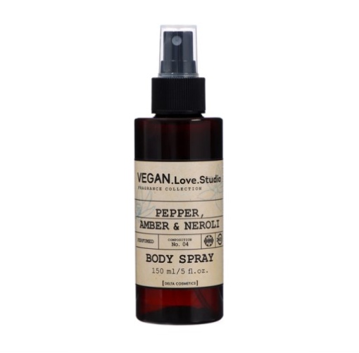 Парфюмированный спрей-мист для тела "VEGAN.Love.Studio" Pepper, Amber, Neroli женский, 150мл