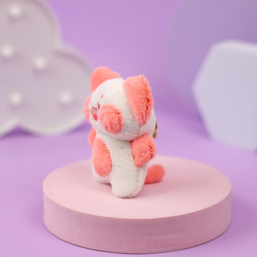 Мягкий брелок "Котенок Dudu" розовый, 12 см