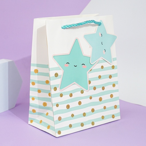 Подарочный пакет "Stars" S 23х18см