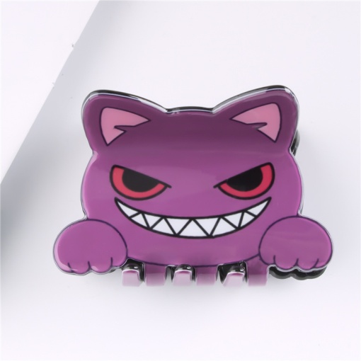 Заколка-крабик "Cat" фиолетовый