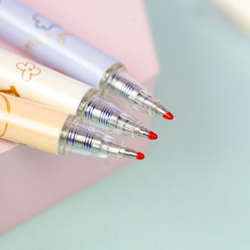 Ручка со стирающимися чернилами и стирашка "Happy", синяя