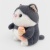 Мягкая игрушка "Серый Кот" с рыбкой, 25см