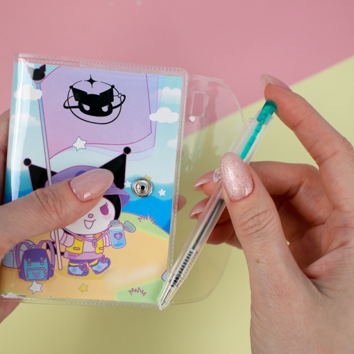 Мини-блокнот с ручкой "Kuro", в асортименте 1 шт.  