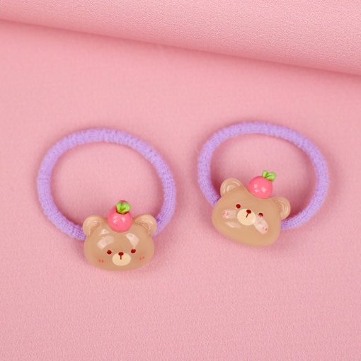 Набор резинок для волос "Sweet  Animals" медведь, 2шт.
