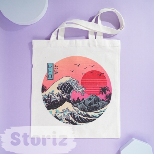 Сумка тканевая "Great Wave"