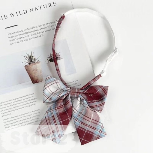 Галстук-бабочка "Red&Blue Plaid" на резиночке