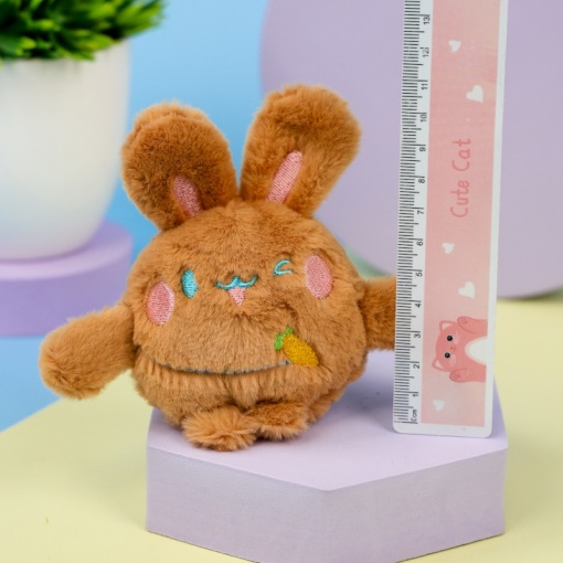 Мягкий брелок "Funny Bunny" рыжий, 10 см