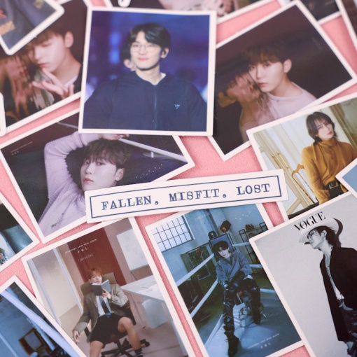 Наклейки для стикер бомбинга "K-Pop" SEVENTEEN (100 шт.)