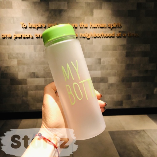 Бутылочка "My bottle" зеленая с чехлом оптом