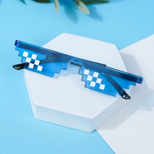 Солнцезащитные очки "Пиксели" Minecraft темно-синий