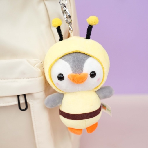 Мягкий брелок "Пингвин" желтый 10 см