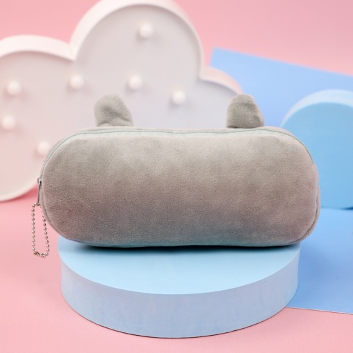 Пенал плюшевый "Тоторо" серый