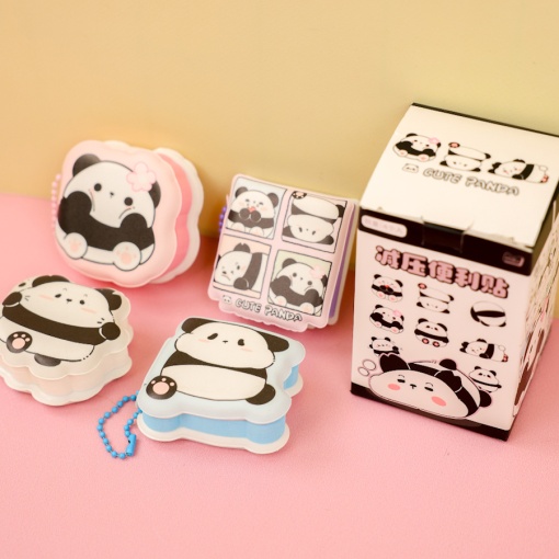 Набор мини-блокнотов "Милая Панда" 4шт (стикеры)