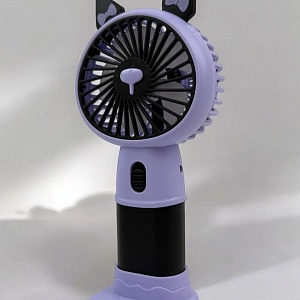 Вентилятор  "Mini Fan" Kuro с подставкой, черно-фиолетовый