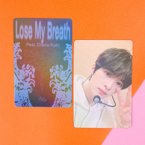 Набор картонных карточек "K-pop" Straykids Lose My Breath Laser, 55шт.