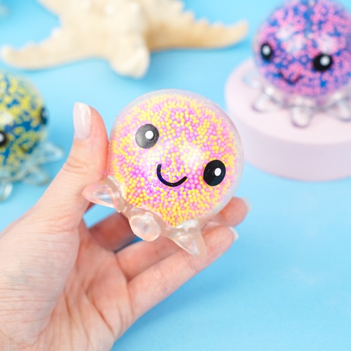 Игрушка-антистресс "Осьминожка" светящаяся