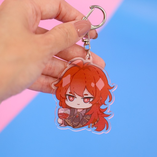 Брелок акриловый "Genshin Impact" Дилюк №48