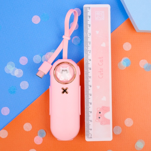 PowerBank "Cat" розовый, Type-C (2000 mAh)