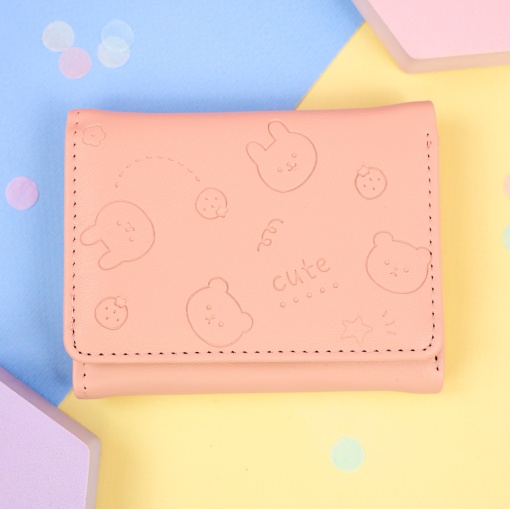 Мини-кошелек "Cute animals", розовый