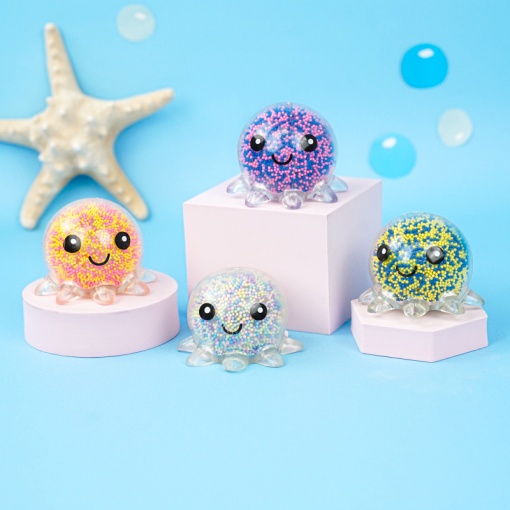 Игрушка-антистресс "Осьминожка" светящаяся