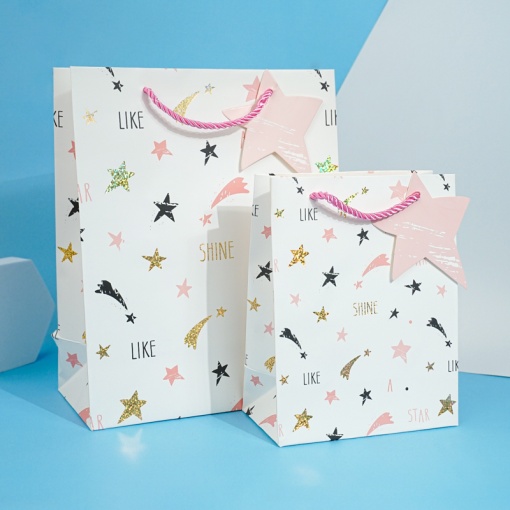 Подарочный пакет "Stars" S 23х18см