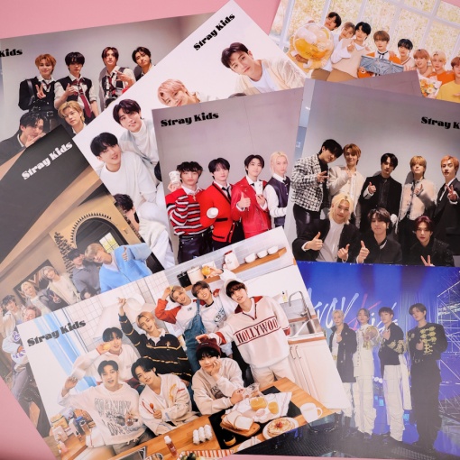 Набор постеров в ассортименте "Stray Kids" 8 шт, 42х29см (№2) оптом