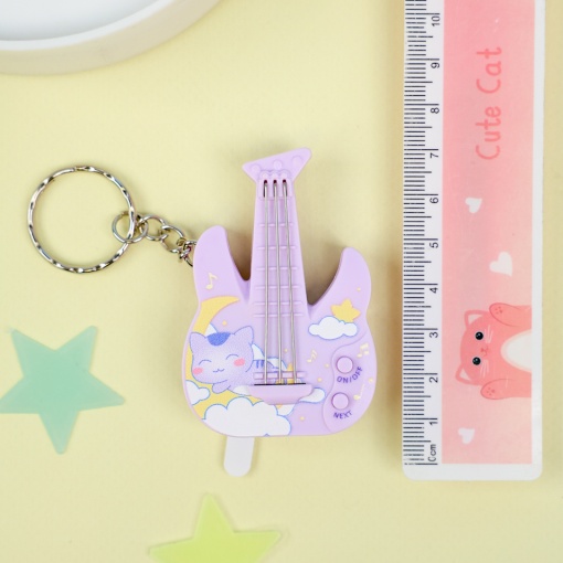 Брелок-антистресс "Гитара", фиолетовый