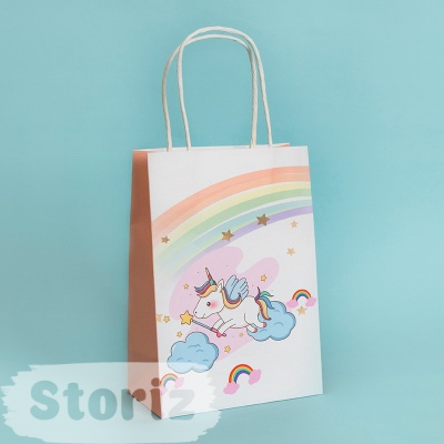 Подарочный пакет "Happy Pony" 21x15x8 см