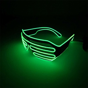 Имиджевые очки "Neon" с подсветкой, зеленый