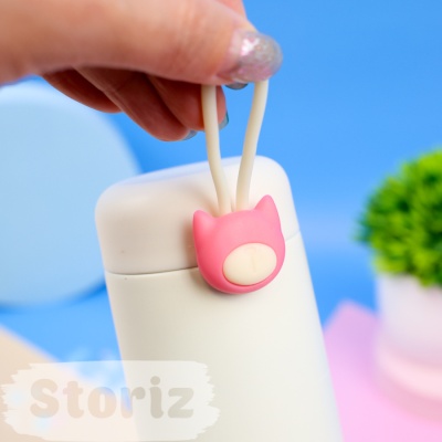 Термос "Cute Cat" белый, 270мл оптом