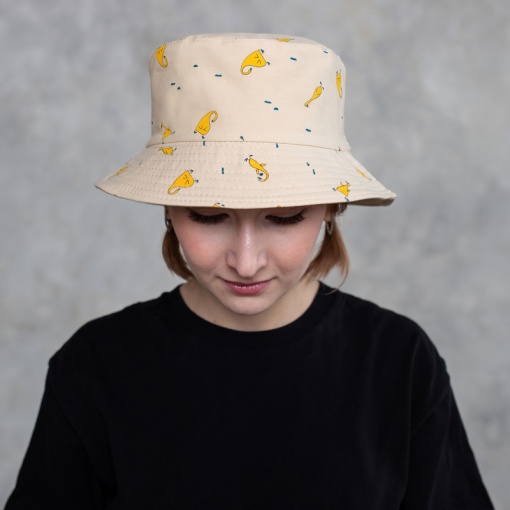 Панама двусторонняя "Duck" M (56-58см), бежевая