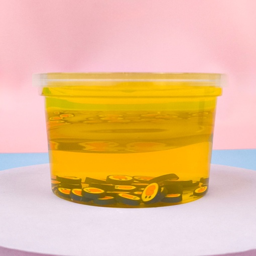 Слайм "Уточка" желтый, с дек. наполнителем утки, 180 гр. STORIZ