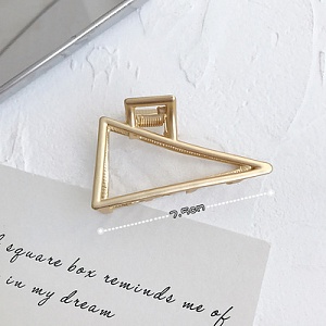 Заколка-крабик "Gold" треугольник